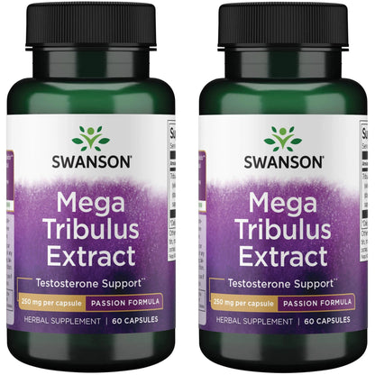 Mega Tribulus Extract 250 Mg 60 Caps 2 Pack