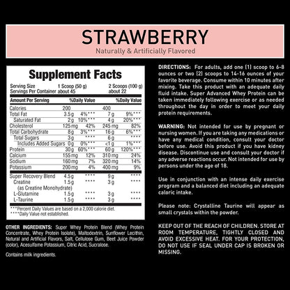 Whey Protein Powder 5 Lb, Strawberry