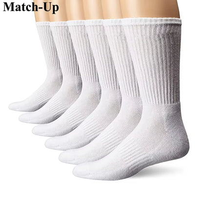 Men'S Sport Crew Terry Socks Athletic Socks (6 PAIRS)