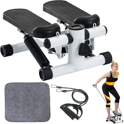 Mini Stepper Machine with Resistance Bands